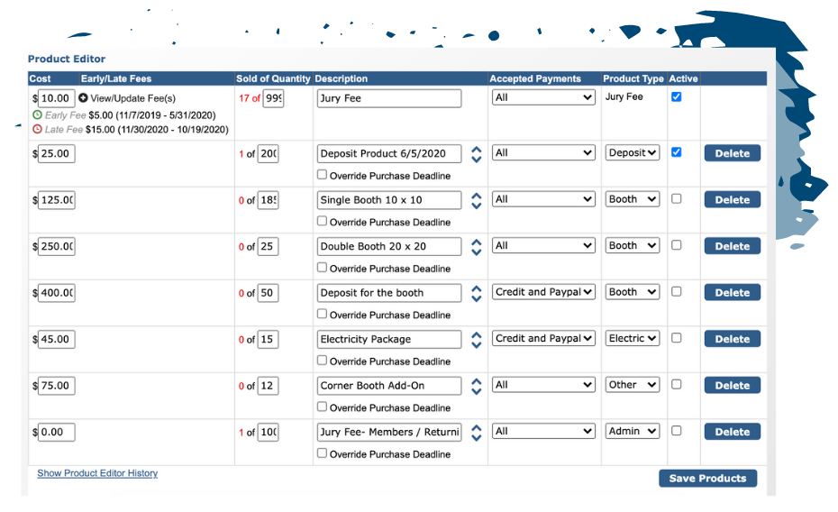 Image of the ZAPP Product Editor